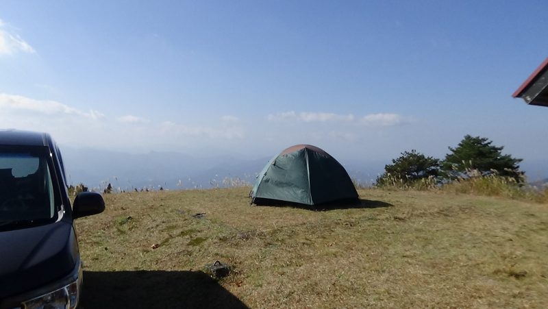 九州の標高が高いキャンプ場 九州日和 ソロキャンプ